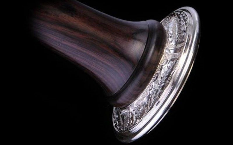 David Naill Solo Chanter : Blackwood (Engraved Silver Sole)