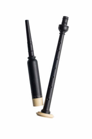 Standard Plastic Practice Chanter with imitation ivory ferrule and sole