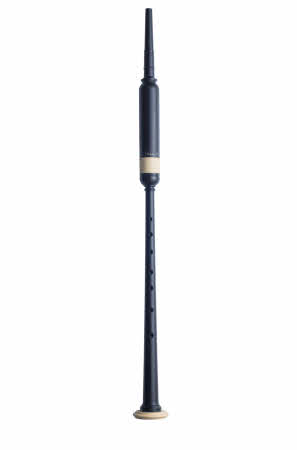Long Plastic Practice Chanter with imitation ivory ferrule and sole